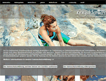 Tablet Screenshot of my-klettern.de
